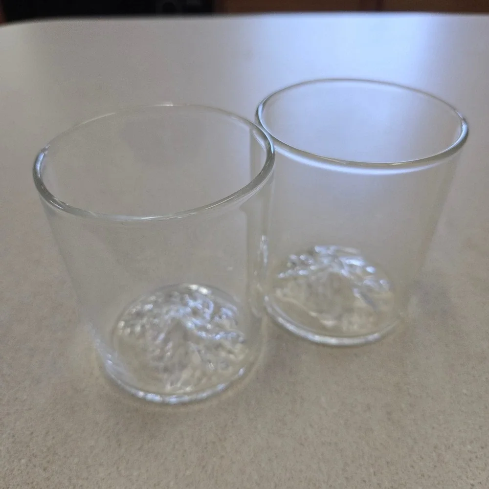 Huckberry x‎ High West Whiskey Rocks Glass Set of 2 Barware Clear Mountain Range